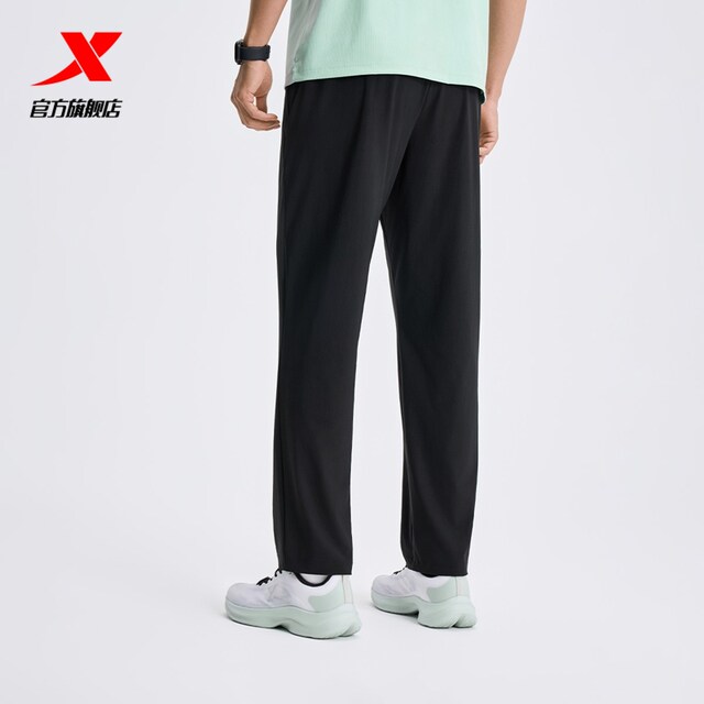 ຊຸດຝຶກອົບຮົມ Xtep | Ice Silk Sports Pants Summer New Men's Sports Loose Pants 974229630242