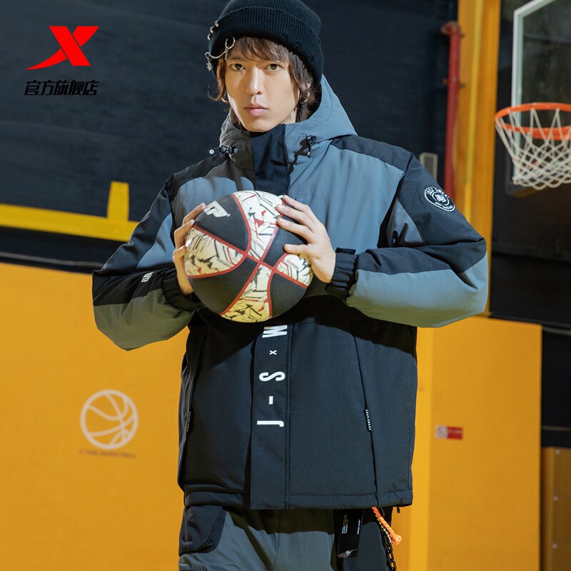 特步吾界羽绒男2021冬季新款羽绒服 特步运动羽绒服