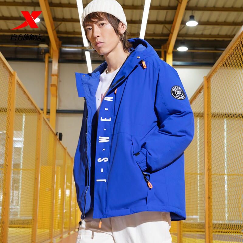 特步吾界羽绒男2021冬季新款羽绒服 特步运动羽绒服
