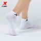 Xtep ຖົງຕີນອອກກໍາລັງກາຍສາມຄູ່ຜູ້ຊາຍບາງຄູ່ breathable ສີດໍາ ຖົງຕີນແປ ຖົງຕີນຜູ້ຊາຍແລ່ນ socks