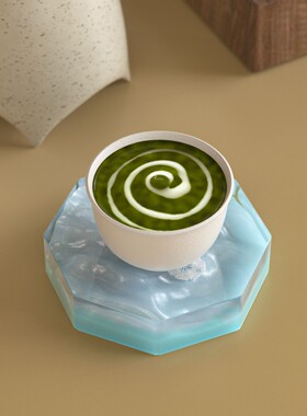 diy滴胶多边形加厚杯垫硅胶模具