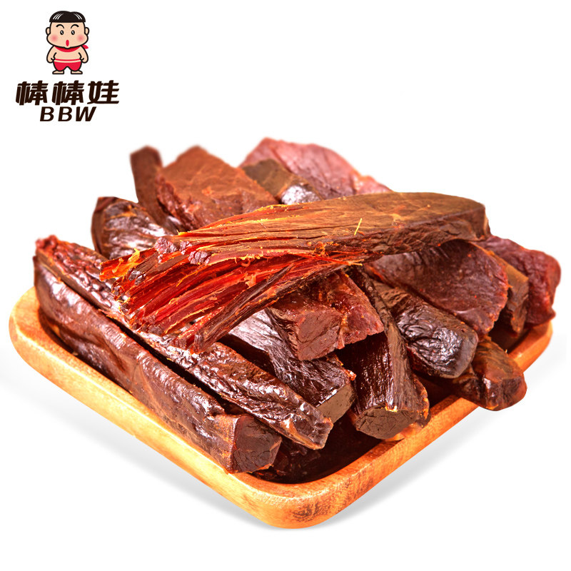 棒棒娃手撕125g五香零食风干牛肉干 棒棒娃牛肉类