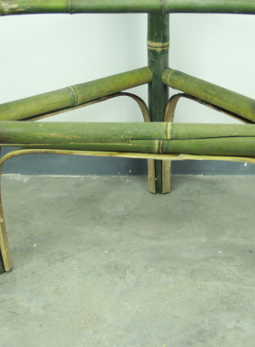 复古手工架子菜架网红簸箕竹家具