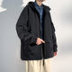 Large size hooded jacket men's spring and autumn workwear