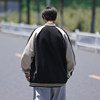 New large size stand collar jacket for men in spring and autumn
