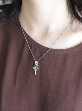 日韩手工制老物复古项链日本制