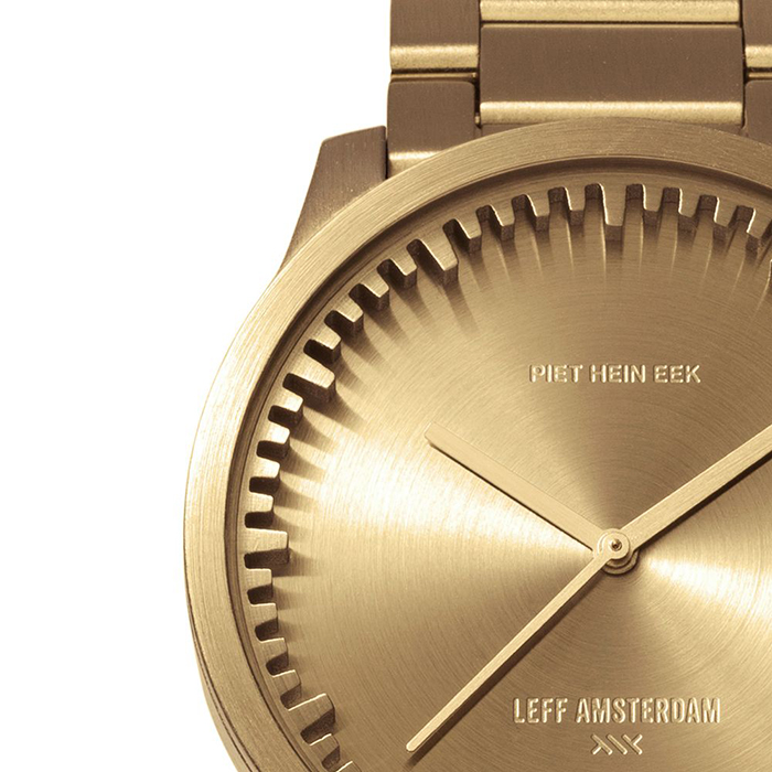 荷蘭LEFF Amsterdam北歐風Tube watch S42齒輪極簡腕表黃銅42MM - 图0