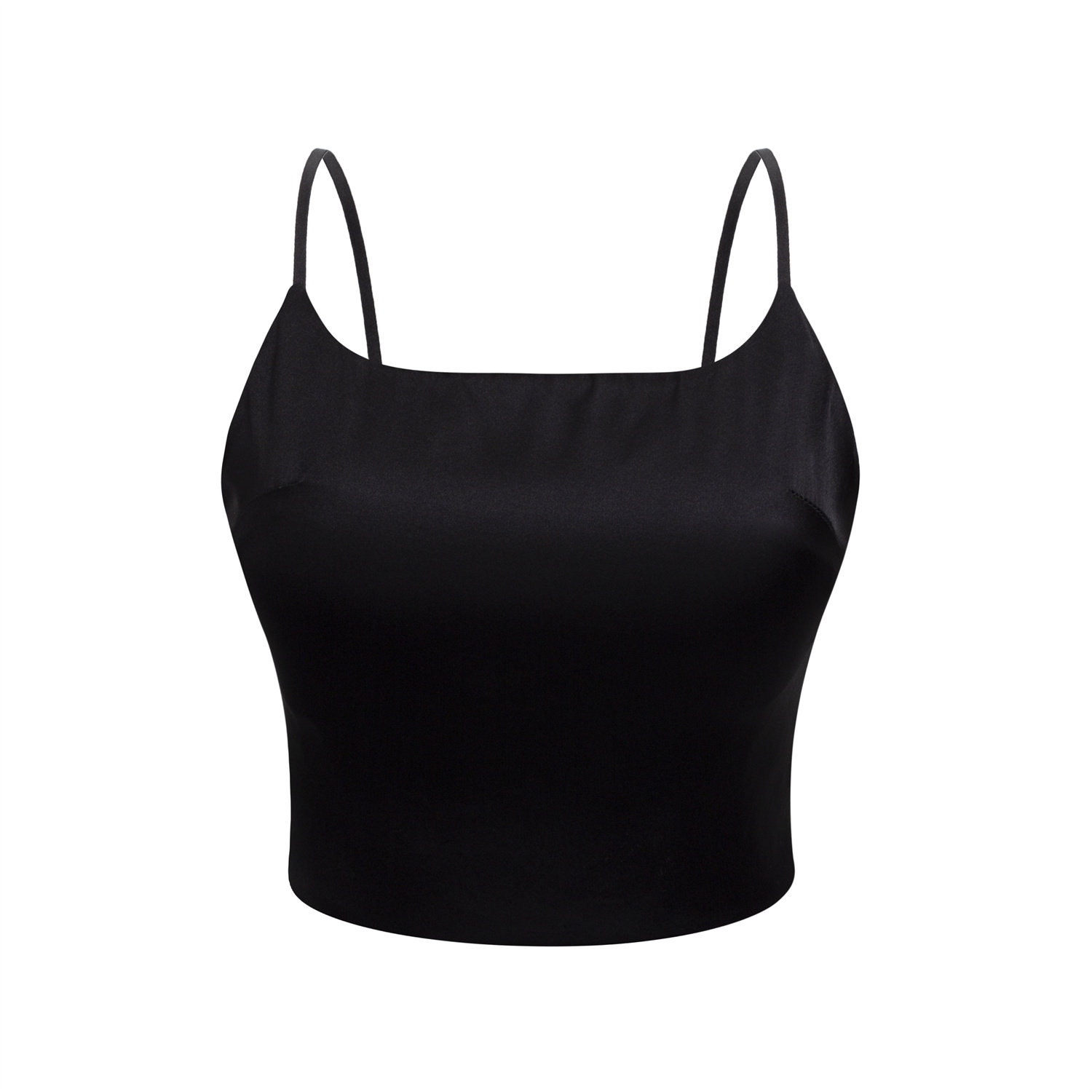 簪花阁汉服·真丝文胸背心带胸垫薄款三角杯桑蚕丝无痕内衣 - 图1