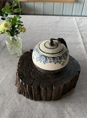 阴沉木铁玻璃壶垫花盘底座工艺品