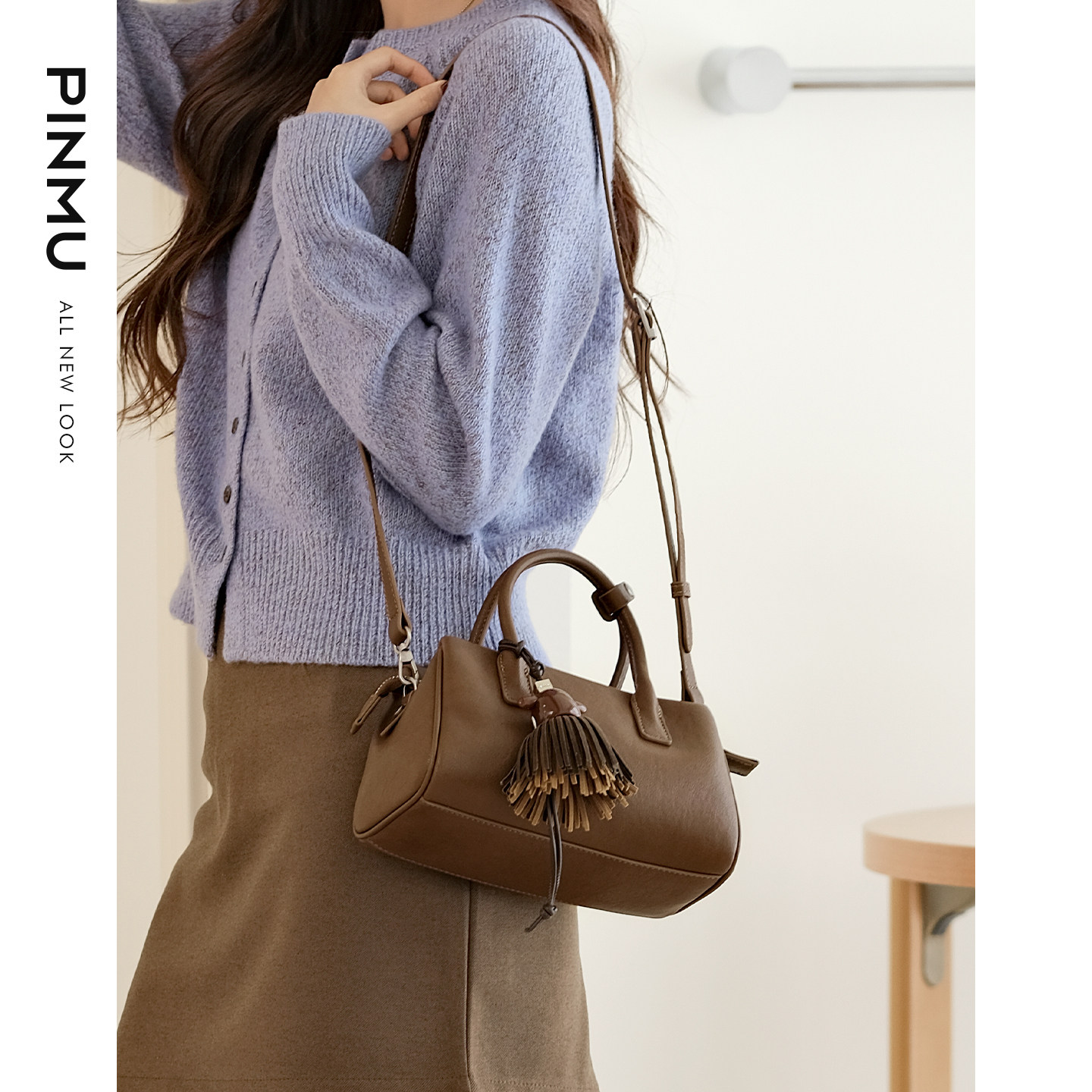 保龄球包包女式2026新款波士顿枕头包小众高级感单肩斜挎包手提包,淘宝优惠券,粉丝福利购,淘宝优惠卷