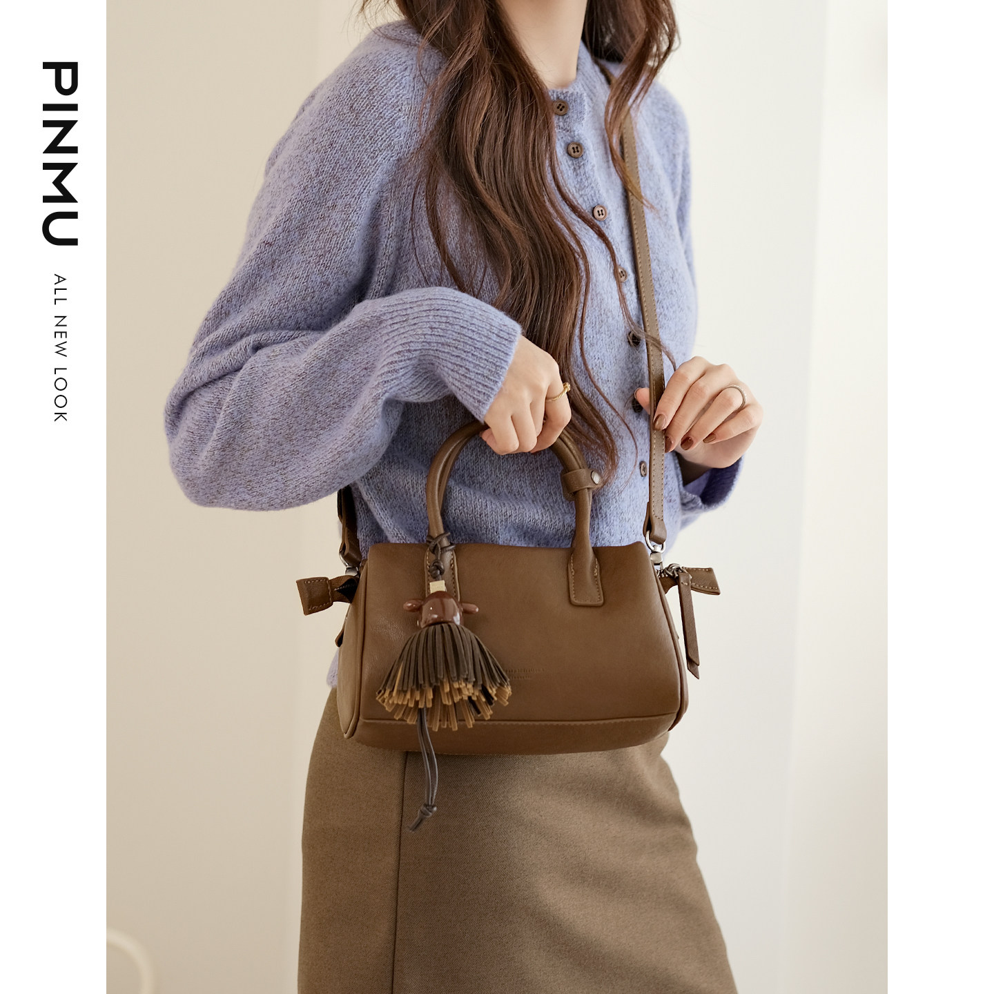 保龄球包包女式2026新款波士顿枕头包小众高级感单肩斜挎包手提包,淘宝优惠券,粉丝福利购,淘宝优惠卷