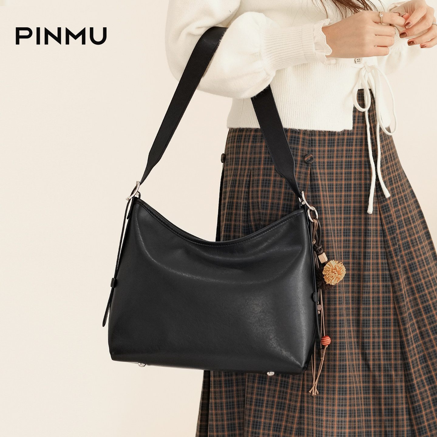 通勤托特包女大容量2026新款春季百搭单肩斜挎包女款腋下包hobo包,淘宝优惠券,粉丝福利购,淘宝优惠卷