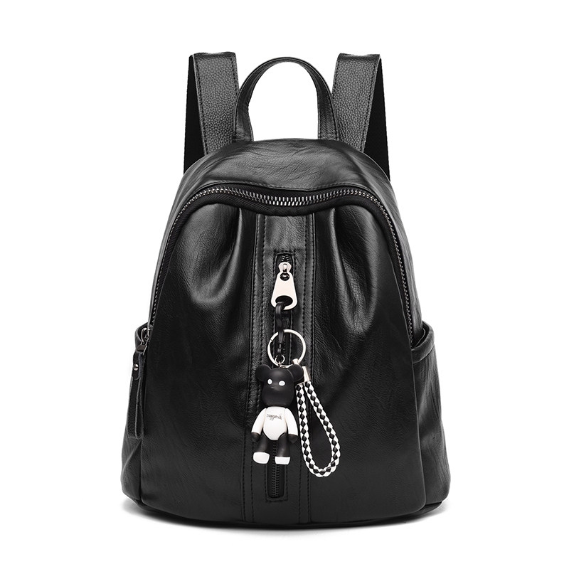 2021新款秋冬大容量牛皮双肩包 品牧双肩背包