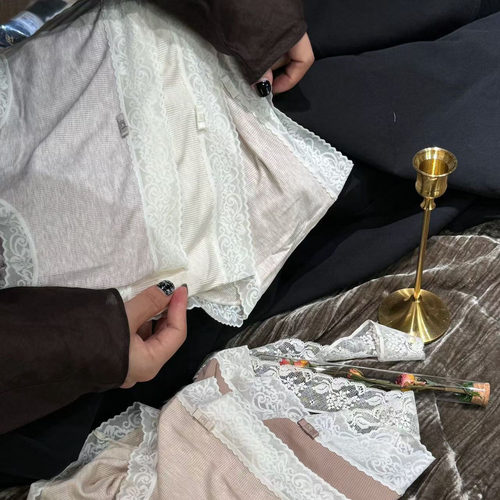 新款小兰裙R087蕾丝无痕条纹纯棉裆petite柔软内裤女 - 图2