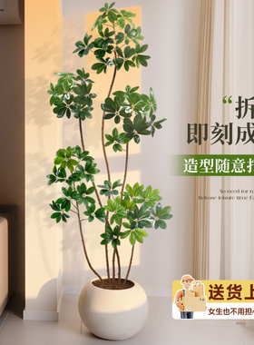 【匠心工艺】仿真鸭脚木手工打造