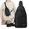 Men's Chest Bag Lightweight Sports Commuting Bag Urban Cycling Large Capacity Outdoor Storage Multifunctional Black Crossbody Bag