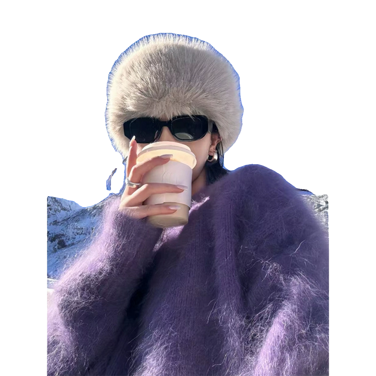 韩国东大门~仿貂毛帽子女冬季高级感显脸小渔夫帽盆帽皮毛一体潮,淘宝优惠券,粉丝福利购,淘宝优惠卷