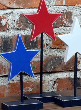 星星欧美元素设计师餐厅酒吧摆件