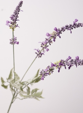 高品质北欧花园薰衣草风信花绿植摆设假花梦幻主题塑料插花艺摆件