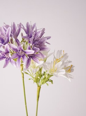 高品质仿真百子莲假花百紫莲居家摆设花艺清新装饰品摄影道具花材