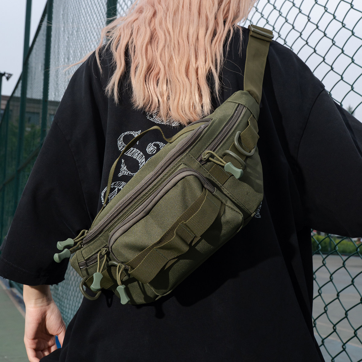 腰包男多功能户外战术工具斜挎单肩小型工地电工路亚防水工装胸包,淘宝优惠券,粉丝福利购,淘宝优惠卷