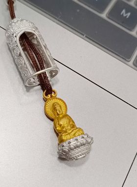 999足银本命佛八大守护神吊坠女中国风民族银饰套链送闺蜜