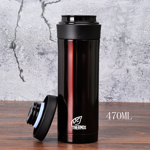 膳魔师保温杯泡茶杯不锈钢杯子470ml带茶漏CMK-501/带防伪标正品 - 图0