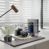 Sample room book room retro themed single counter camera model Decorative Pendulum room Wine Cabinet Bookcase Tabletop Handiwork