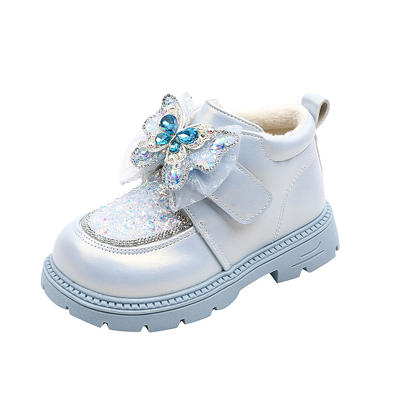 女童靴子儿童水晶短靴2025新款加绒秋冬女孩公主靴马丁靴爱莎皮靴,淘宝优惠券,粉丝福利购,淘宝优惠卷