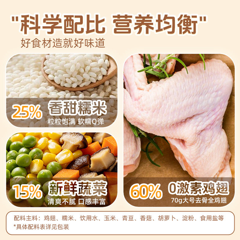 大用鸡翅包饭半成品食材商用儿童早餐空气炸锅食品奥尔良包饭鸡翅