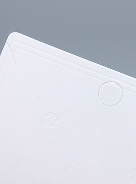 新款项链饰品包装卡片 韩版通用横版空白特种白卡纸板8*6cm 100个