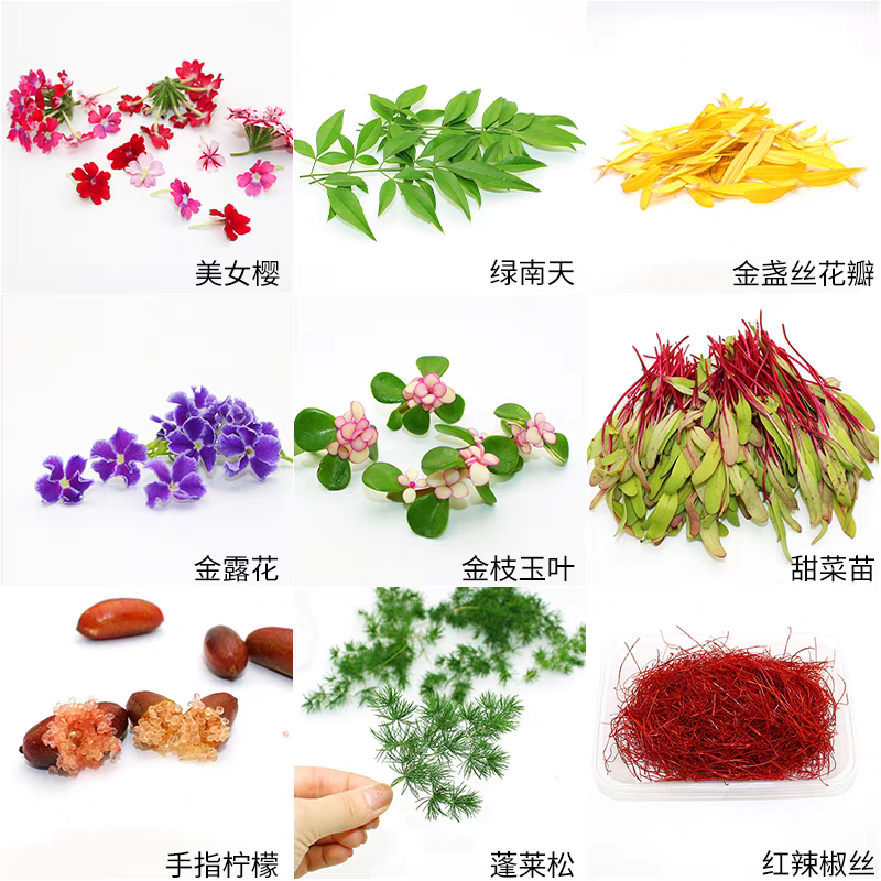 新鲜黄金柳芽香柳三色堇胡椒木迷迭香酒店蛋糕摆盘装饰花草合集,淘宝优惠券,粉丝福利购,淘宝优惠卷