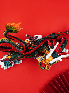 2024新款陶瓷纯手工生肖龙摆件