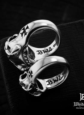 BillWallLeather925银戒指