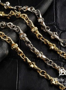 美国金十字骨项链欧美奢侈品银饰