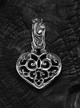 【现货】BWL官方正品 镂空海浪纹桃心吊坠 PN1052