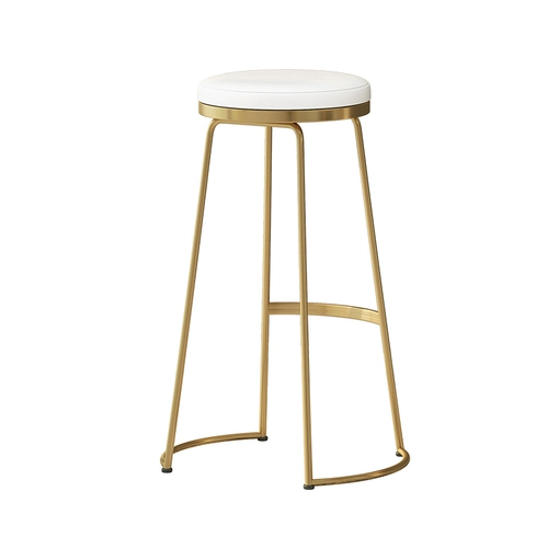 Nordic Light Luxury Iron Art Bar Beading Высокий стул на переднем стуле Столк