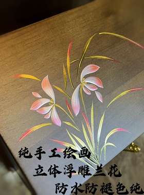 实木精致多层带锁首饰盒实木抽屉式黄金珠宝饰品收纳盒礼物