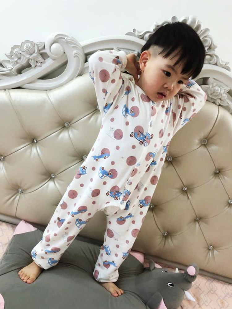 男童连体衣春秋2纯棉3-5岁睡衣 瑟女范睡衣/家居服套装