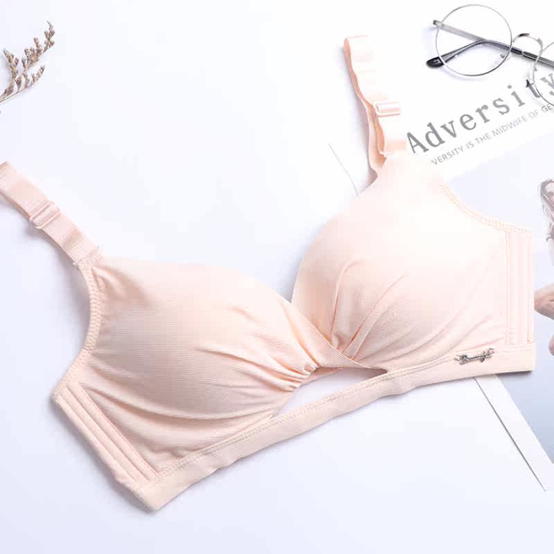 显大aa杯小胸上托无钢圈无痕胸罩 米薇妃文胸