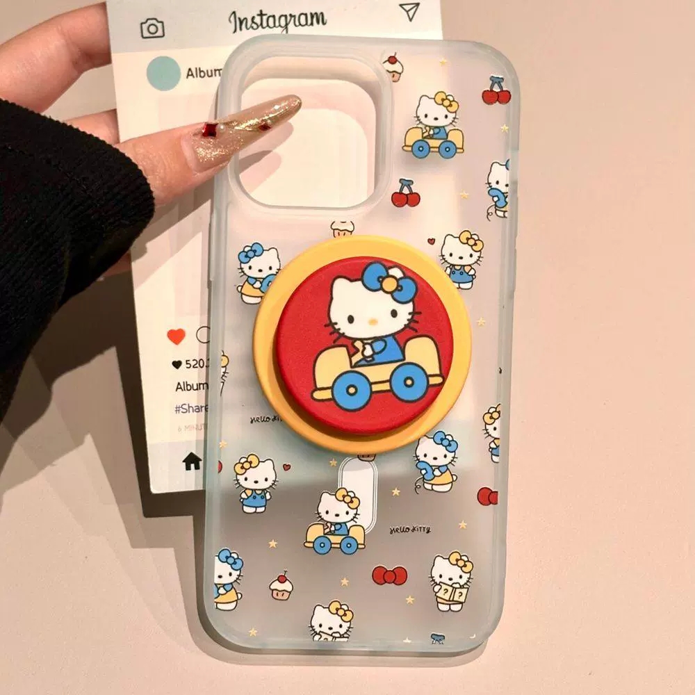 KT米菲兔磁吸支架适用A3/OPPO findx8S+X7ultra可爱A98手机壳Reno14/13/12F/11/87/A5pro/K12/A72硅胶A58/A55 - 图1