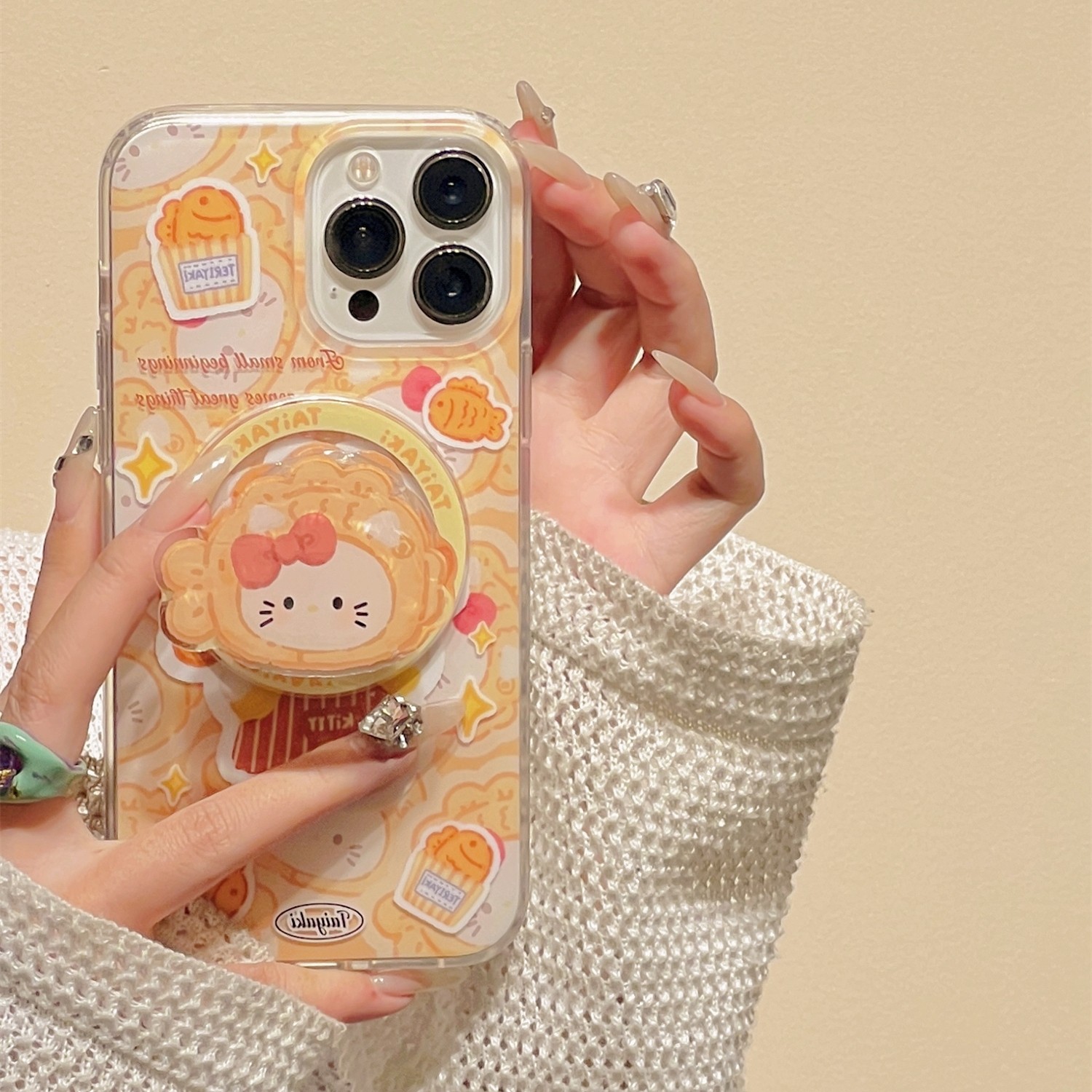 鲷鱼烧猫咪磁吸支架适用荣耀magic762/100pro/90/80GT/70/60se华为X40/300手机壳可爱X50i畅玩20女play8T/X9A,淘宝优惠券,粉丝福利购,淘宝优惠卷