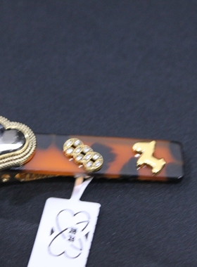 向卉意大利中古爬爬壳心牵马发卡