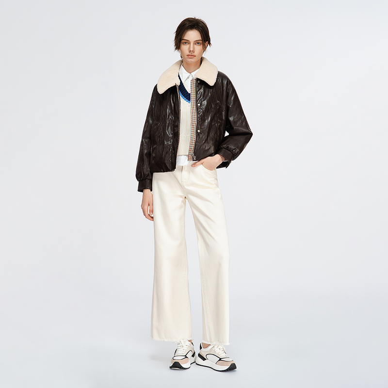 PINKO女士米白色全棉空气层修身牛仔裤长款裤子PAF25335803,淘宝优惠券,粉丝福利购,淘宝优惠卷