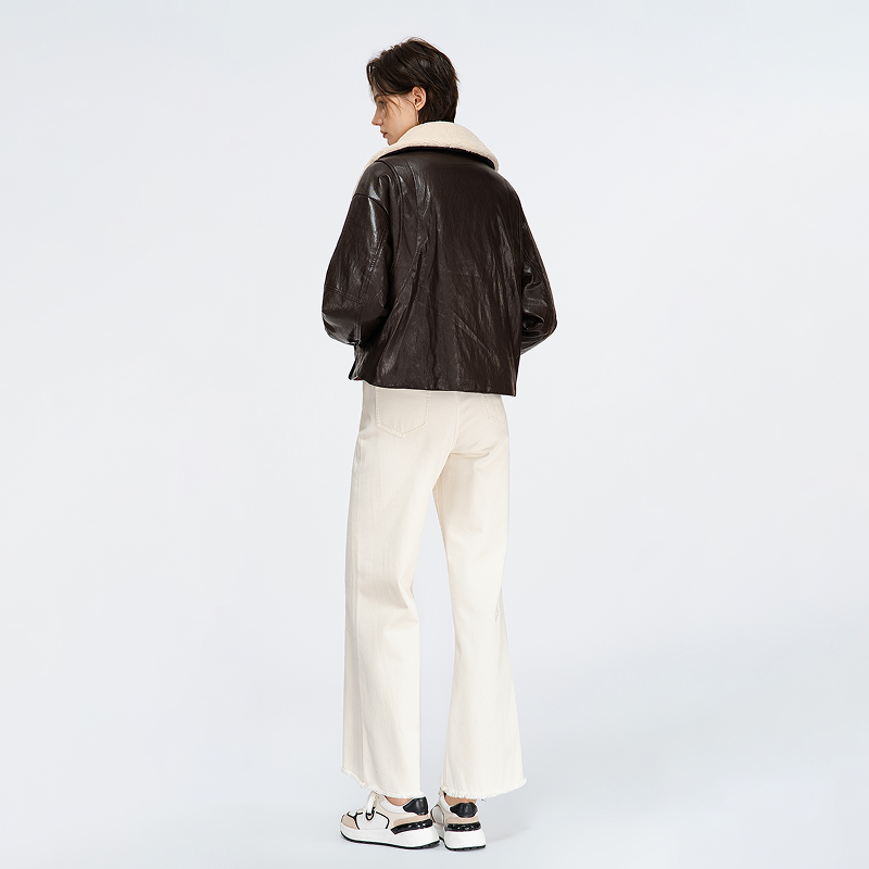 PINKO女士米白色全棉空气层修身牛仔裤长款裤子PAF25335803,淘宝优惠券,粉丝福利购,淘宝优惠卷