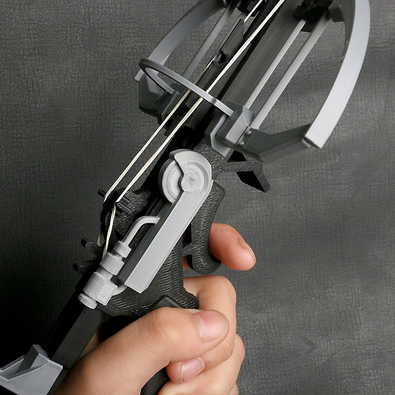 耻辱游戏科长皮筋枪3D打印塑料手弩连发皮筋手枪ABS连射弩漫展男 - 图2