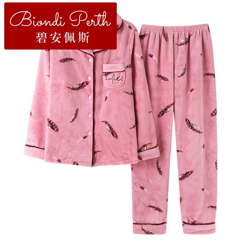 碧安佩斯秋冬款法兰绒歌瑞尔睡衣 碧安佩斯睡衣/家居服套装