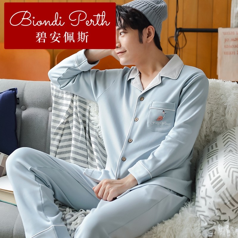 碧安佩斯男士长袖春秋季歌瑞尔睡衣 碧安佩斯睡衣/家居服套装