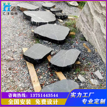 Montenegro Stone Ting Steps Stone Courtyard Lawn Lawn stone paving stone paving stone slab Stone Slab Mat water bowl Customized Alien Processing