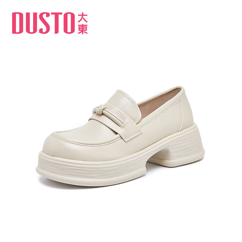 大东小皮鞋女2026春季新款学院高跟粗跟圆头套脚女鞋0105,淘宝优惠券,粉丝福利购,淘宝优惠卷